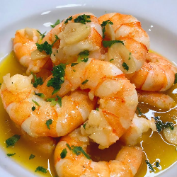 langostinos al ajillo